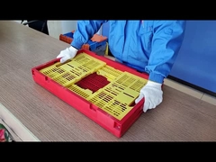 48 لتر صناديق التخزين الصناديق البلاستيكية القابلة للتراكم صناديق النقل الصناديق الخضروات القابلة للطي