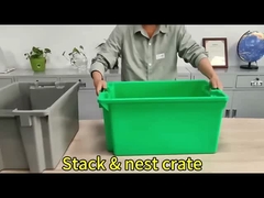 الصناديق البلاستيكية المتحركة بحرية الحاويات الصندوق الصودا الصندوق البلاستيكي القابل للتراص 23.6x15.7x11.8 بوصة