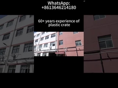 صندوق تخزين بلاستيكي قابل للطي، قابل للتكديس، لوجستيات، تعبئة