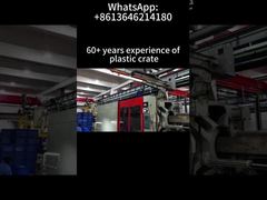 صندوق تخزين بلاستيكي قابل للطي والتكديس والتحريك مع غطاء متصل