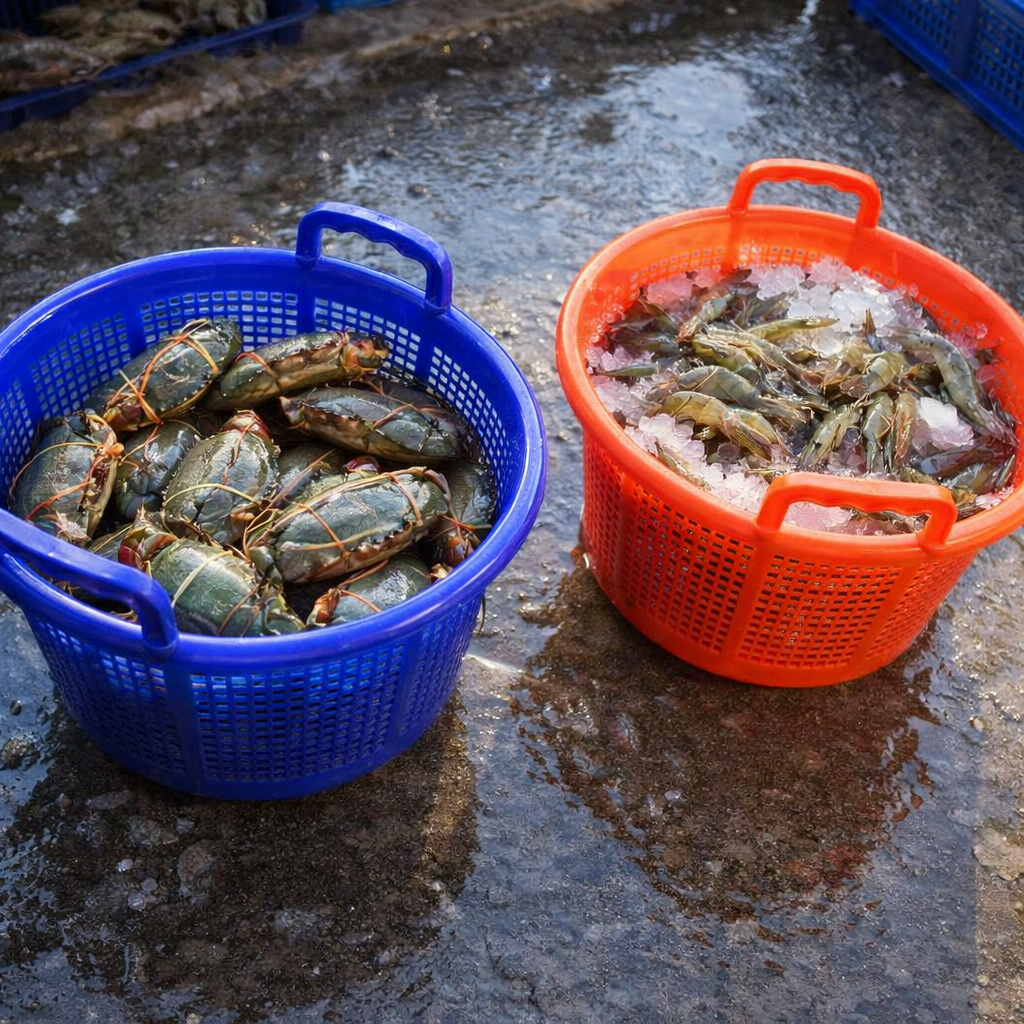 أحدث مدونات الشركة حول Plastic Shrimp Basket vs Traditional Fishing Containers: Which Is Better for Seafood Handling?