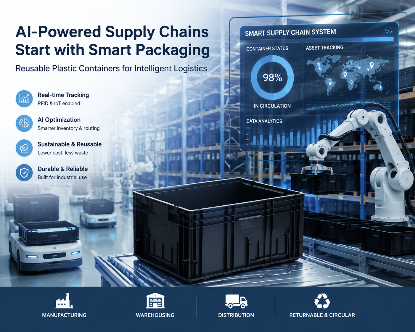 أحدث مدونات الشركة حول How AI Is Transforming Global Supply Chains with Smarter Returnable Packaging Solutions