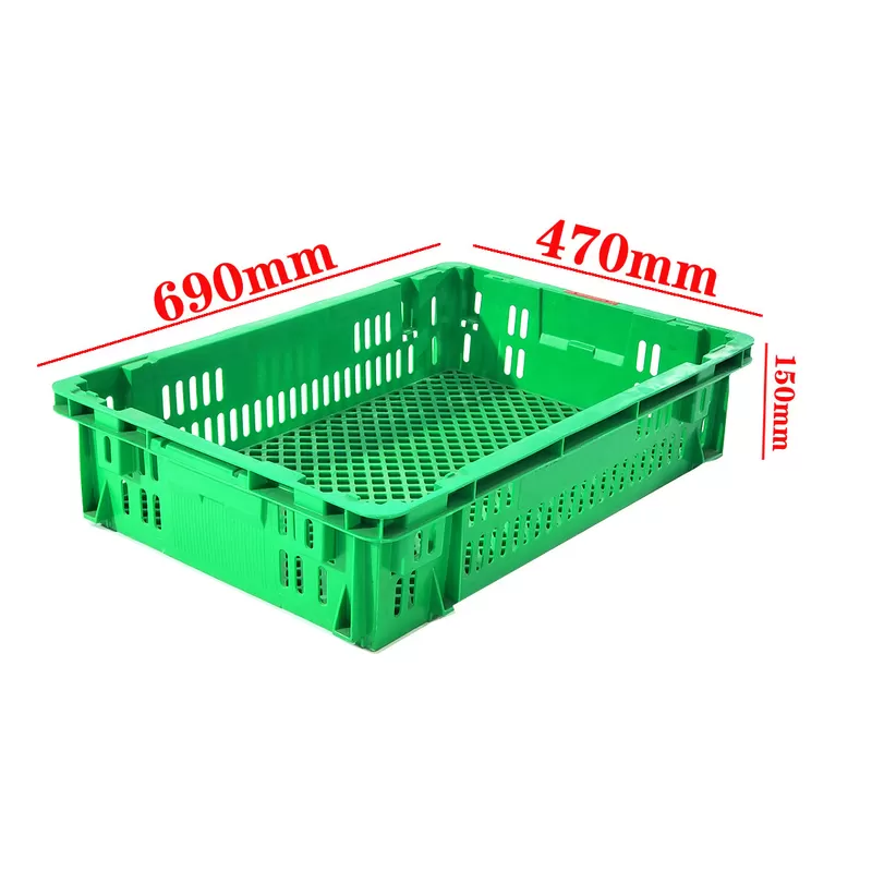 أحدث مدونات الشركة حول Why Crate Dimensions Matter in Produce Logistics: A Practical Look at 690 × 470 × 150 mm Mesh Crates