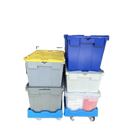 شراء الصندوق الصلب 600x400 صناديق العش صناديق مواد PP مخزن بلاستيكي 66L قابلة لإعادة التدوير التصنيع عبر الإنترنت