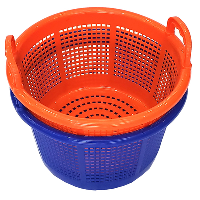 شراء Stackable Storage Ventilated Seafood M Plastic Shrimp Basket With Handle التصنيع عبر الإنترنت