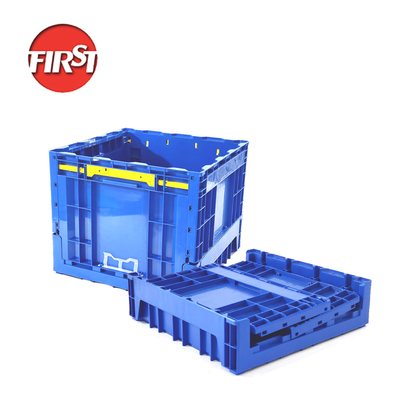 شراء صندوق بلاستيكي قابل للترتيب قابلة للطي عبوة صناعية الحجم الخارجي 500x500x415mm التصنيع عبر الإنترنت