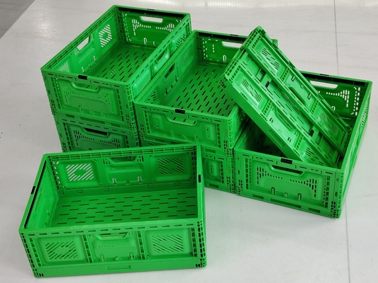 570x370x210mm صناديق الفاكهة البلاستيكية الصغيرة القابلة للطي الزراعة القابلة للطي